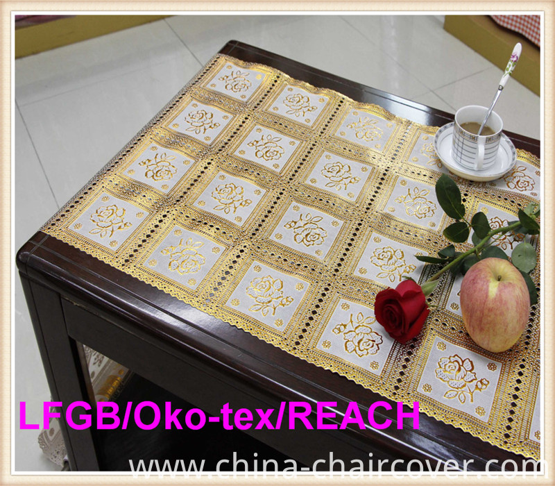 PVC 50cm Golden Long Lace Doily